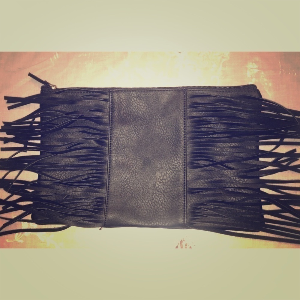 BLACK makeup bag / purse
